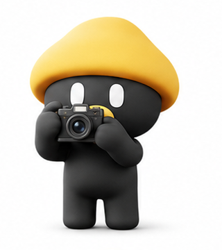 Rehome mascot holding a camera
